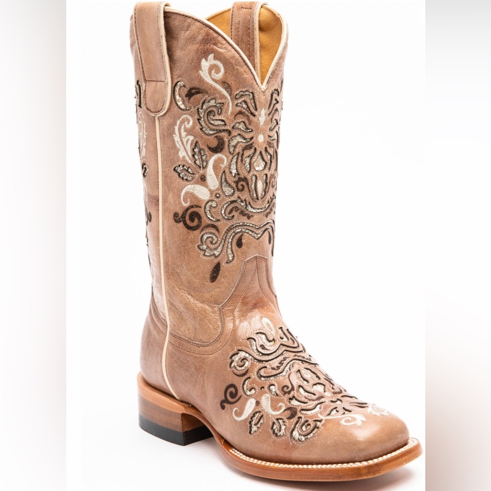 New Shayanne TPU 11 IN square toe Verbena western boot size 7B
